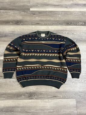 Vintage Toorallie Merino Wool 3D Knot Coogi Style Sweater Retro - Men’s Large